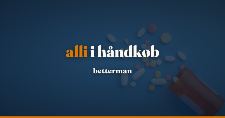 Forside 27 alli: håndkøbs-orlistat, vægttab, bivirkninger og pris — betterman.dk