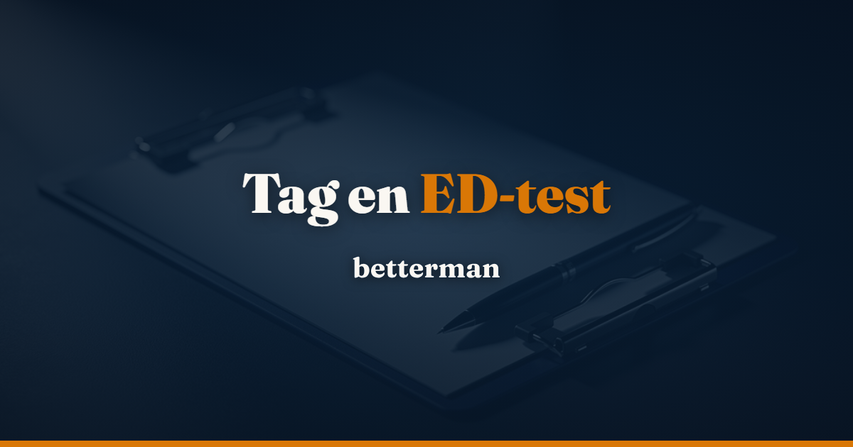 ED-test: Sådan finder du ud af om du har rejsningsproblemer