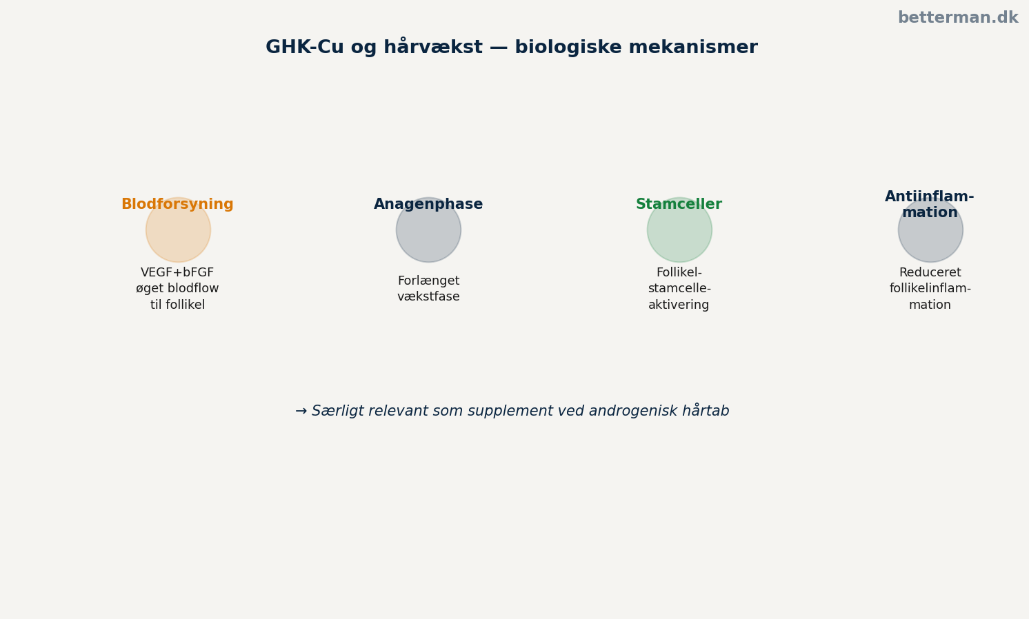 GHK-Cu og hårvækst — mekanismer og biologisk rationale