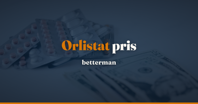 Orlistat pris i Danmark: 120 mg og 60 mg pr. pakke og måned — betterman.dk