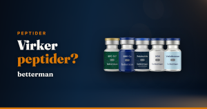 Peptider – komplet guide til mænd: HGH, GLP-1, BPC-157 og lovlighed