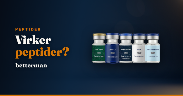 Forside 9 Peptider – komplet guide til mænd: HGH, GLP-1, BPC-157 og lovlighed