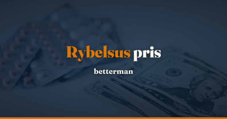 Rybelsus pris i Danmark: pr. pakke, styrke og måned — betterman.dk