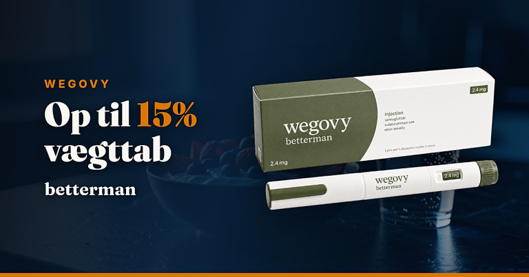 Forside 4 Wegovy pen og pakning — op til 15% vægttab | betterman