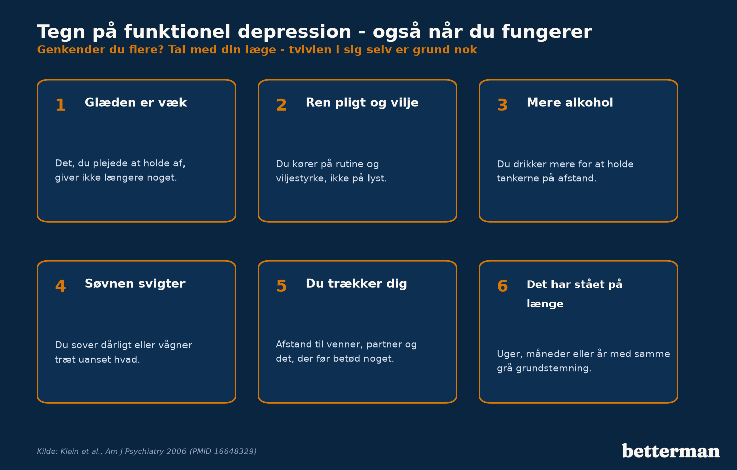 Tegn på funktionel depression, du bør tage alvorligt, også selvom du stadig fungerer
