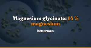 Magnesium glycinate: kun 14 % er magnesium, og ingen forsøg viser bedre optagelse end fra citrat — betterman.dk
